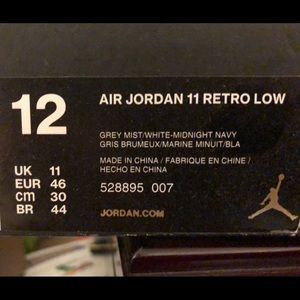 Air Jordan retro 11 brand new in the box